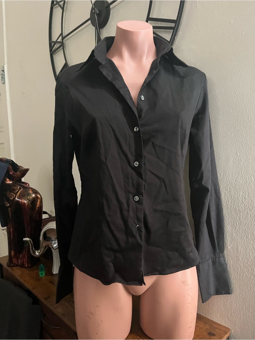 #341 Thomas Pink Black Long-Sleeve Button Down Shirt